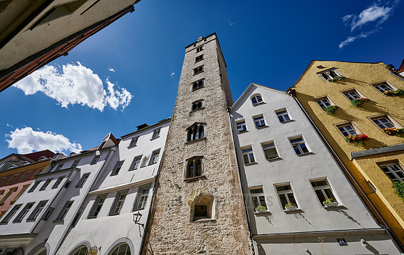 the Golden Tower of Regensburg