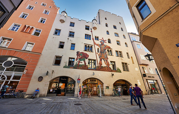 mural on the  Goliath House of Regensburg