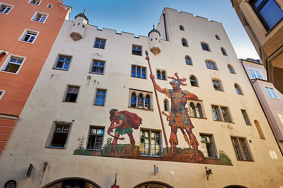 mural on the  Goliath House of Regensburg