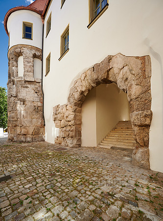 ancient Roman gate Porta praetoria