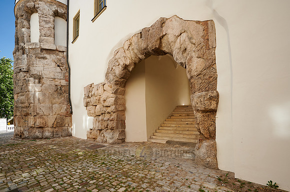 ancient Roman gate Porta praetoria