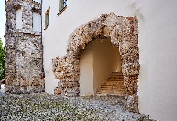ancient Roman gate Porta praetoria