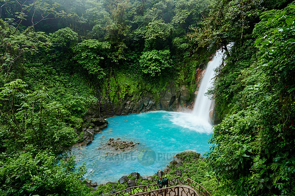 Wasserfall des blauen Fluss Rio Celeste |waterfall of blue river Rio Celeste|