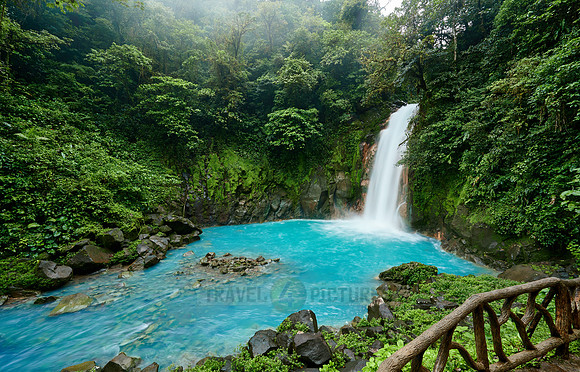 Wasserfall des blauen Fluss Rio Celeste |waterfall of blue river Rio Celeste|