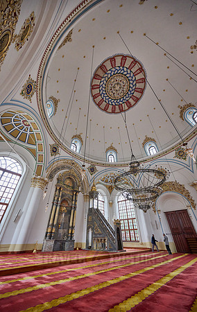 interior shot of Azizia Mosque, Konya