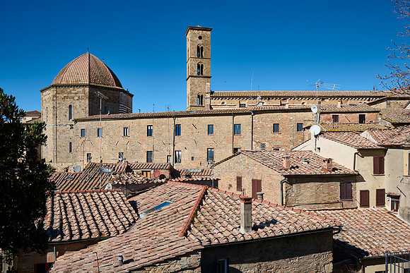 View over the roofs of Volterra