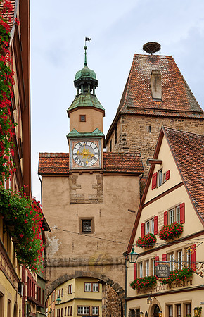 Markusturm and Roederbogen in Rothenburg ob der Tauber