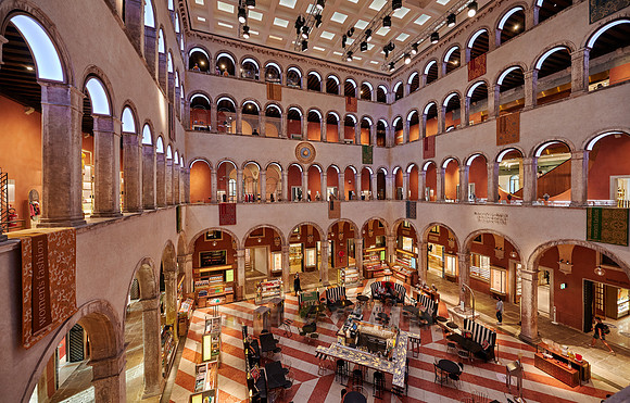 interior shot of Fondaco dei Tedeschi, luxury department store