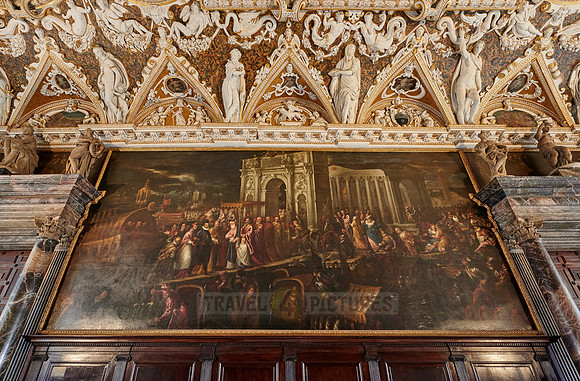 Ceiling painting in Sala delle Quattro Porte, Doge's Palace