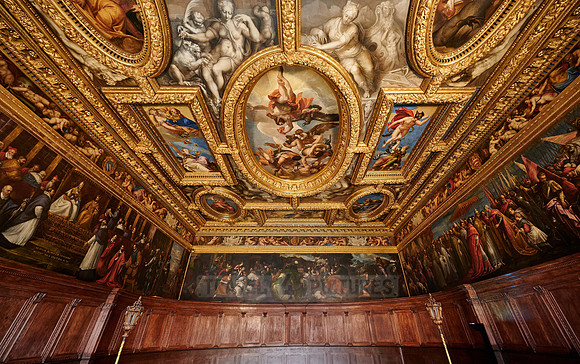 Frescoes and stucco in the Sala del Consiglio dei Dieci, Doge's Palace