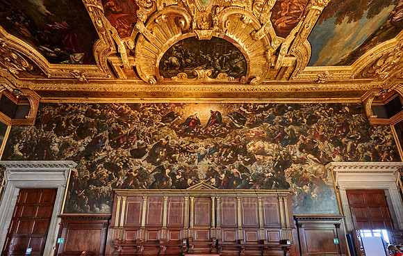 second longest canvas painting in the world, Il Paradiso of Tintoretto, Doge's Palace