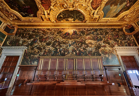 second longest canvas painting in the world, Il Paradiso of Tintoretto, Doge's Palace