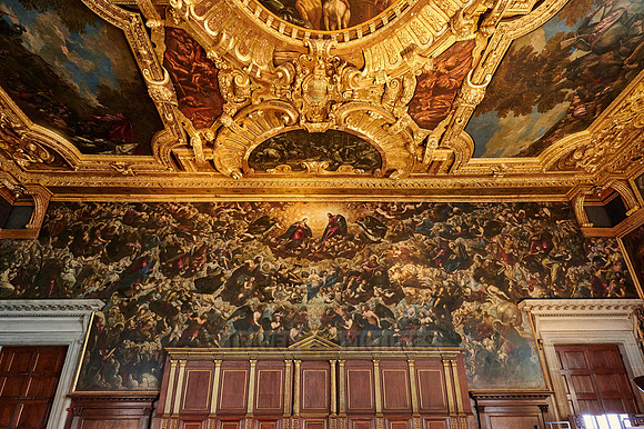 second longest canvas painting in the world, Il Paradiso of Tintoretto, Doge's Palace