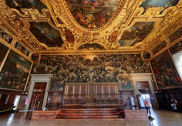 second longest canvas painting in the world, Il Paradiso of Tintoretto, Doge's Palace