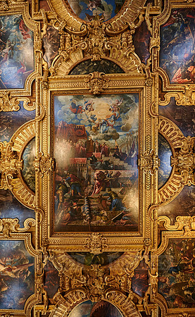 ceiling painting in Hall of the Great Council (Sala del Maggior Consiglio), Doge's Palace