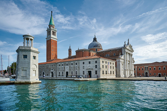 Chiesa di San Giorgio Maggiore vom Wasser aus gesehen  |Chiesa di San Giorgio viewed from water|