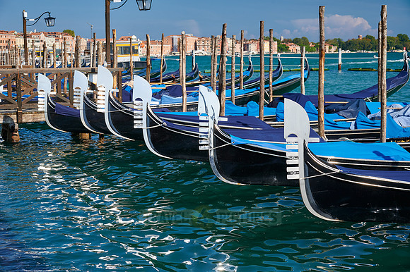 gondolas in Venice