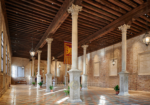 Interior shot of Scuola Grande di San Marco