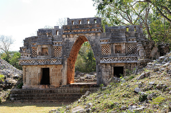 Gateway at Maya ruin of Labna