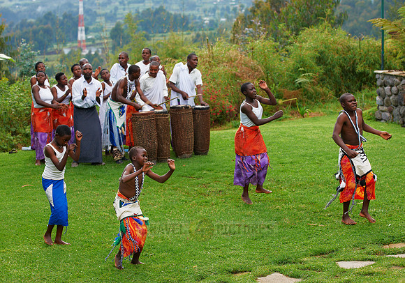 locals with traditional dance