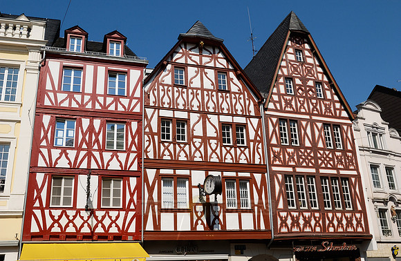 half-timbered houses in old town