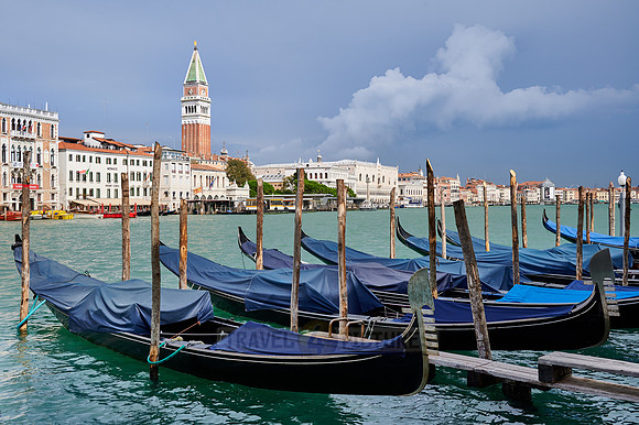 cityscape of Venice with gondolas and Canale Grande