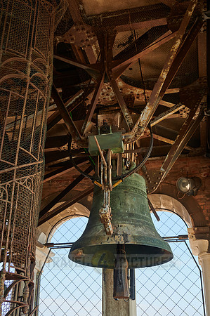 bell on St Mark's tower of Venice