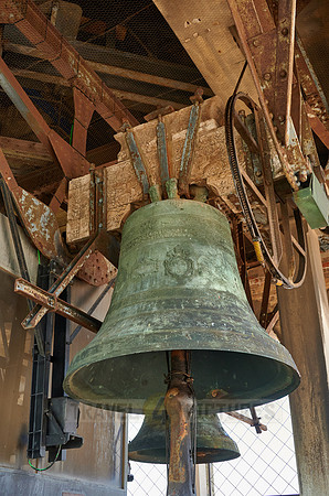 bell on St Mark's tower of Venice