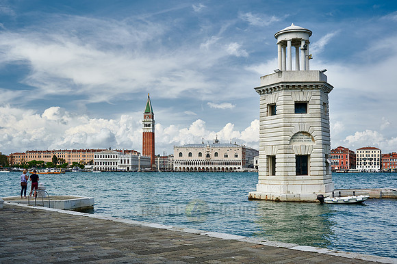 Faro San Giorgio Maggiore, cityscape with Doge's Palace and St Mark's Tower