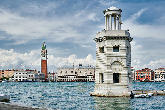 Faro San Giorgio Maggiore, cityscape with Doge's Palace and St Mark's Tower