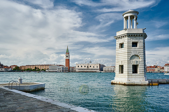 Faro San Giorgio Maggiore, cityscape with Doge's Palace and St Mark's Tower