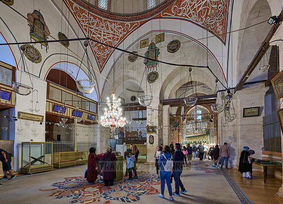 inside shot of Mausoleum and museum of Mevlana Rumi