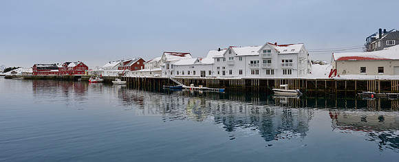 wooden buildings of Henningsvær, Lofoten