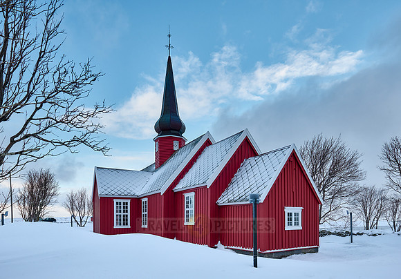 red church of Flakstad
