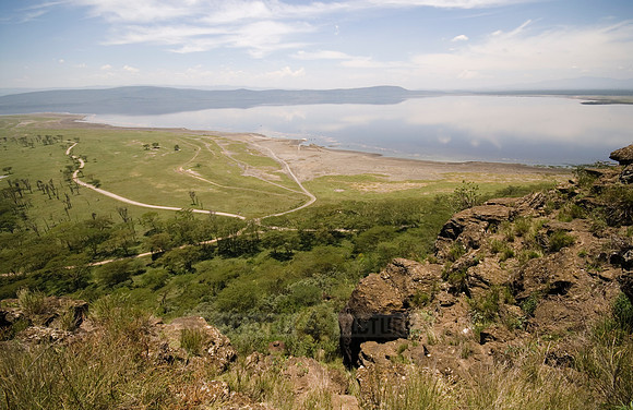 landscape and view on lake Nakuru