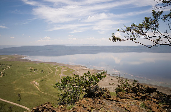 landscape and view on lake Nakuru