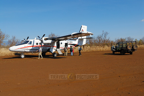 plane on airstrip