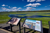 Yellowstone River in Hayden Valley in Yellowstone National Park