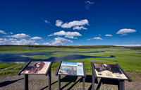 Yellowstone River in Hayden Valley in Yellowstone National Park