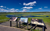 Yellowstone River in Hayden Valley in Yellowstone National Park