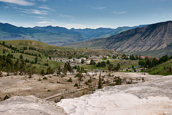 Main Terrace Overlook, Mammoth Hot Springs, Yellowstone National Park