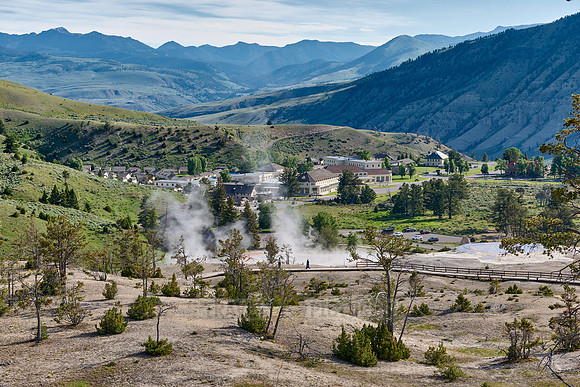 overlook Mammoth Hot Springs, Yellowstone National Park