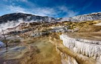 Mound Spring and Jupiter Terrace, Mammoth Hot Springs, Yellowstone National Park