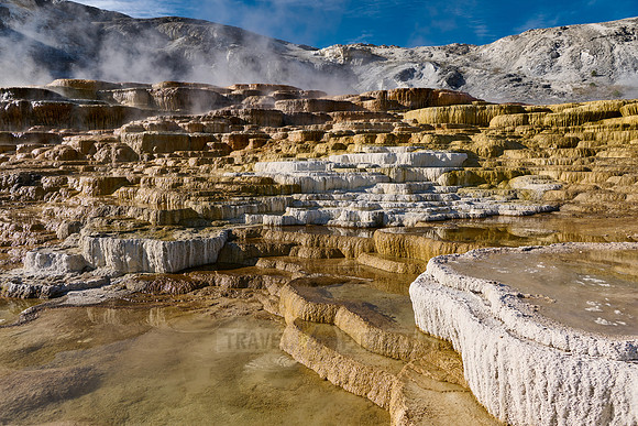 Mound Spring and Jupiter Terrace, Mammoth Hot Springs, Yellowstone National Park