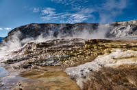 Mound Spring and Jupiter Terrace, Mammoth Hot Springs, Yellowstone National Park