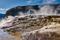 Mound Spring and Jupiter Terrace, Mammoth Hot Springs, Yellowstone National Park