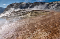 Mound Spring and Jupiter Terrace, Mammoth Hot Springs, Yellowstone National Park