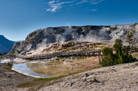 Mound Spring and Jupiter Terrace, Mammoth Hot Springs, Yellowstone National Park