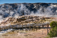 Mound Spring and Jupiter Terrace, Mammoth Hot Springs, Yellowstone National Park