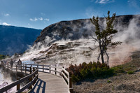 Mound Spring and Jupiter Terrace, Mammoth Hot Springs, Yellowstone National Park